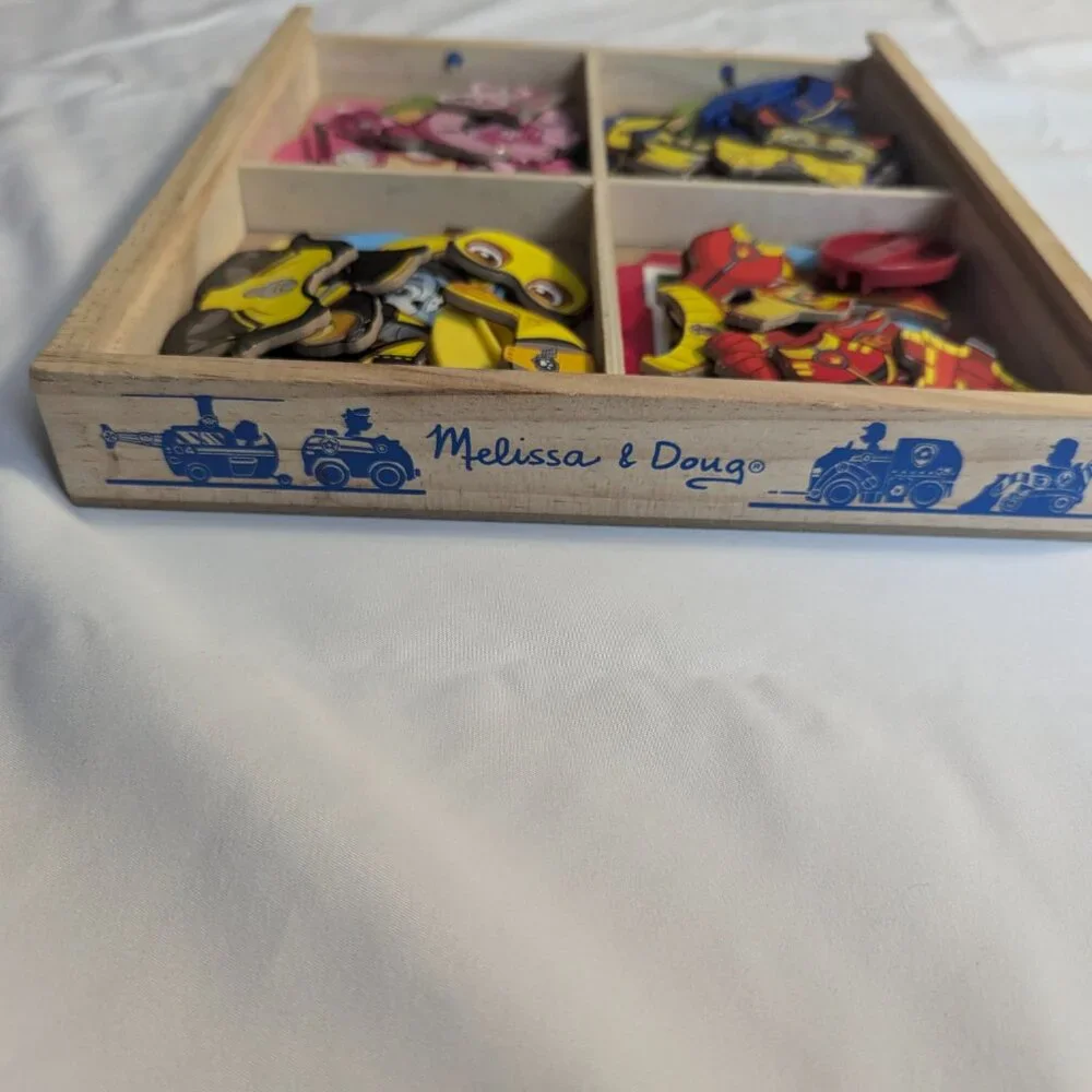 Paw Patrol Puzzle, by Melissa & Doug, and a plush Chase